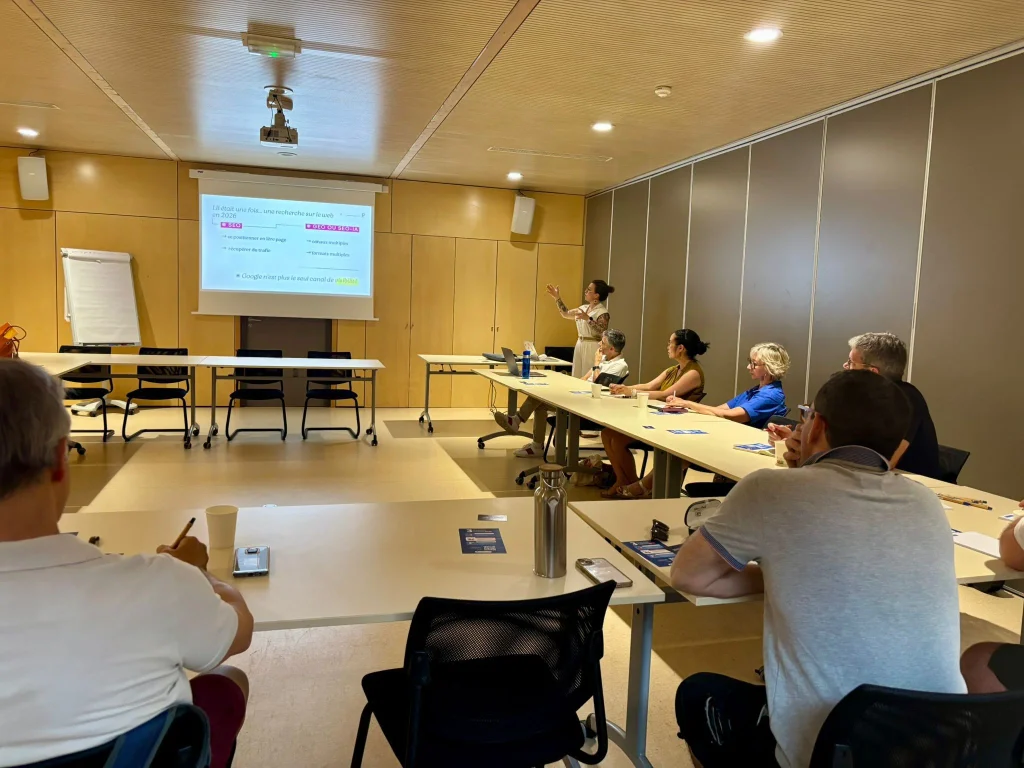 Atelier de visibilité IA à Troyes en juin 2026 à la CCI, animé par Lauriane Paslawski, Prismeo.